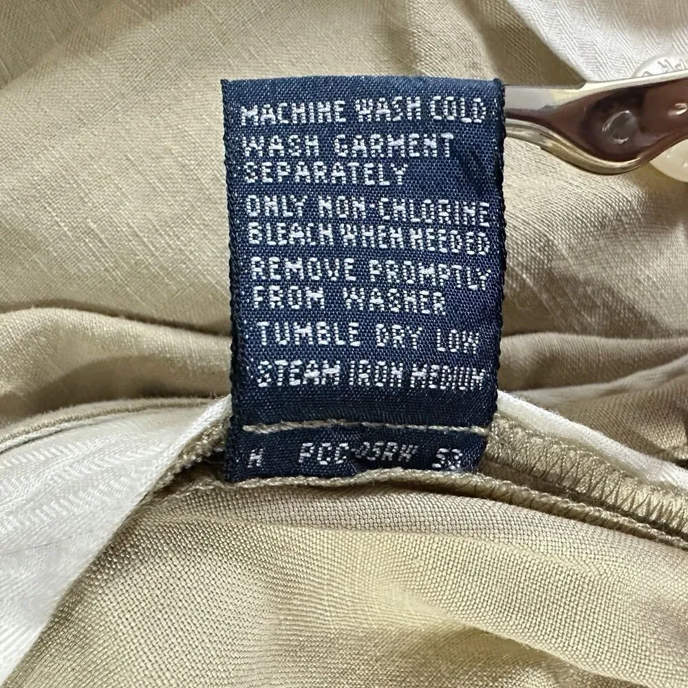 Polo Ralph Lauren Linen Silk Blend Pants Mens 48B Big Preppy Coastal Trouser*